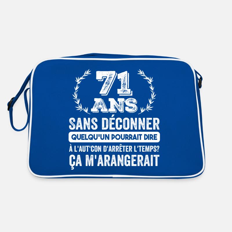 71 Ans Sans Déconner Cadeau D'anniversaire 71ans Sac Retro
