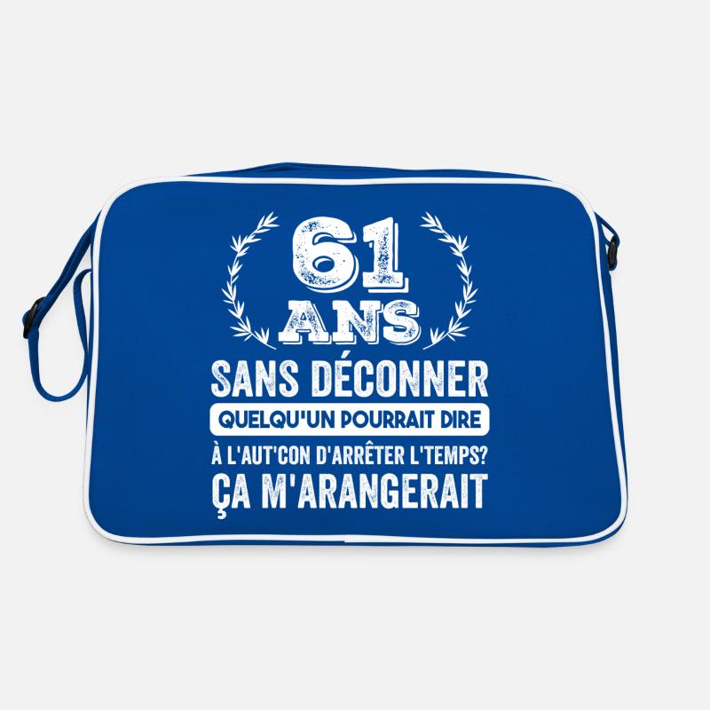 61 Ans Sans Déconner Cadeau D'anniversaire 61ans Sac Retro
