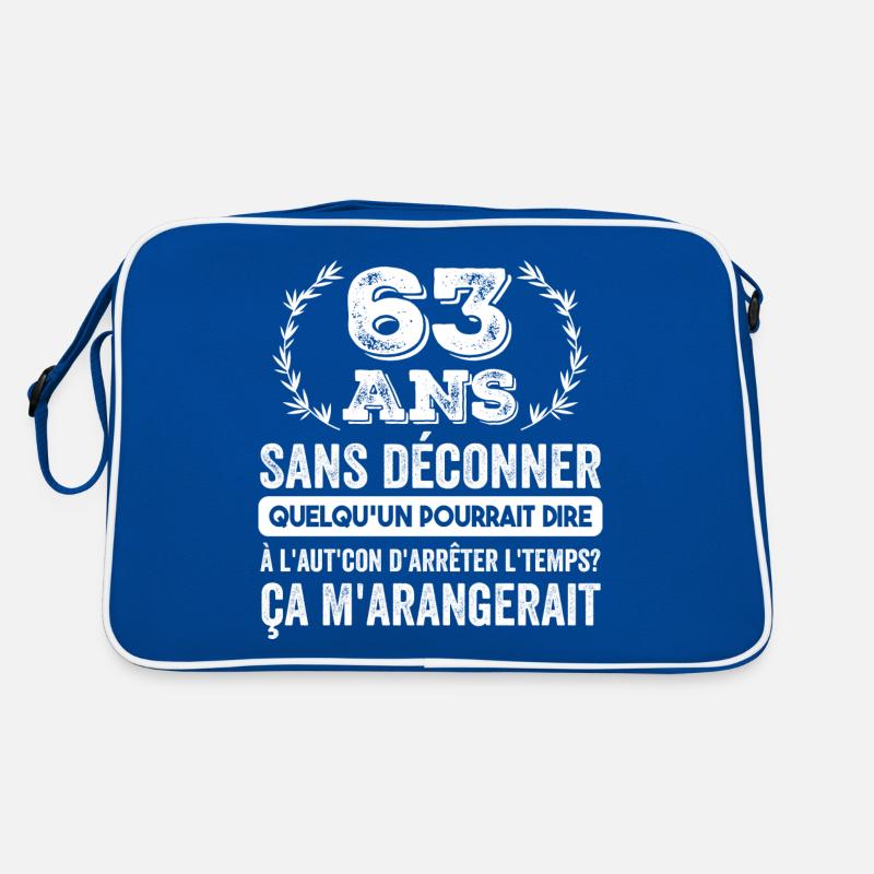 63 Ans Sans Déconner Cadeau D'anniversaire 63ans Sac Retro