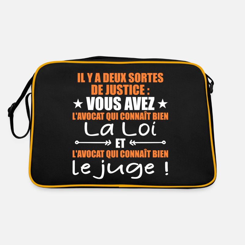 Il y a Deux Sortes de Justice / Humour Avocat Sac Retro