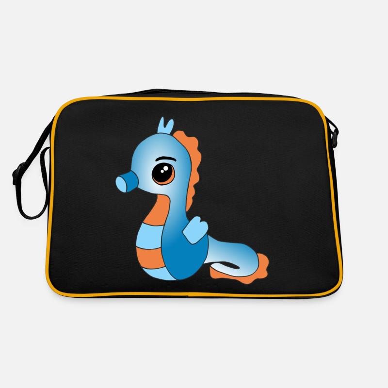 Knuffiges Seepferdchen Retro Tasche