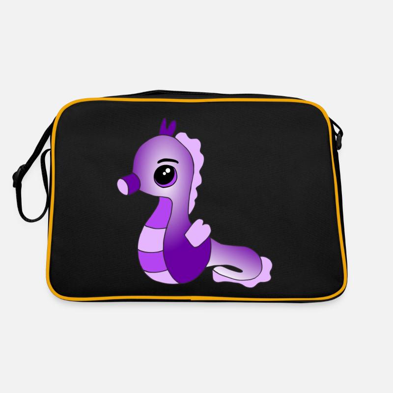 Knuffiges Seepferdchen Retro Tasche