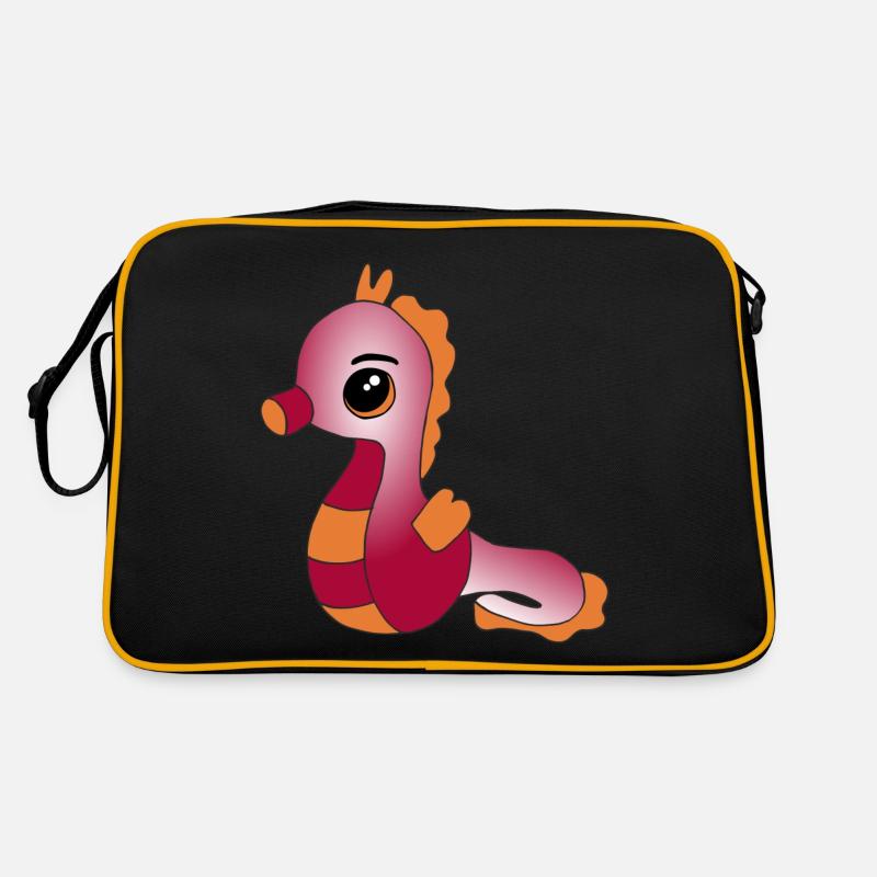 Knuffiges Seepferdchen Retro Tasche