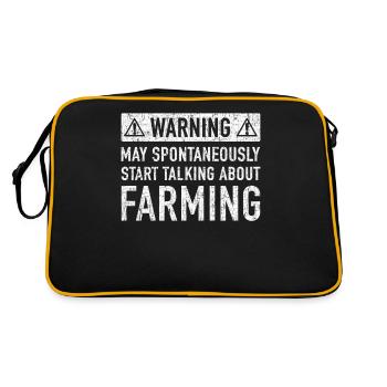 D'origine agriculteurs cadeau: commander ici - Sac Retro - noir/or - Dos