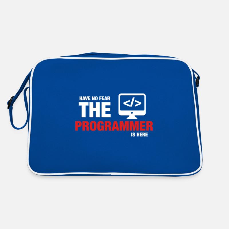 Have No Fear The Programmer Is Here Retro Bag
