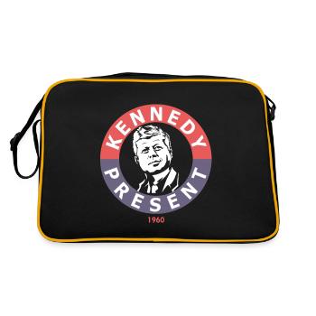John F Kennedy For President - Retro Bag - black/gold - Back