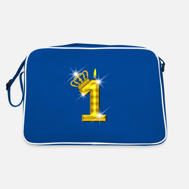 1 bougie d’anniversaire - Crown - - or Sac Retro