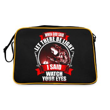 When God Said - Welder - Retro Bag - black/gold - Back