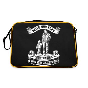 Father and son - inseparable - Retro Bag - black/gold - Back