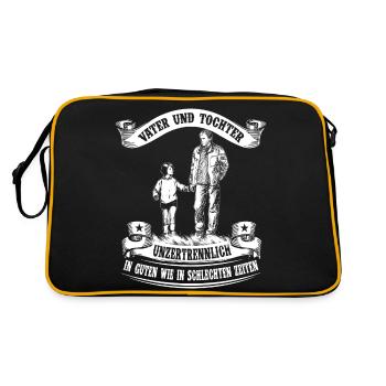 Father and daughter - inseparable - Retro Bag - black/gold - Back