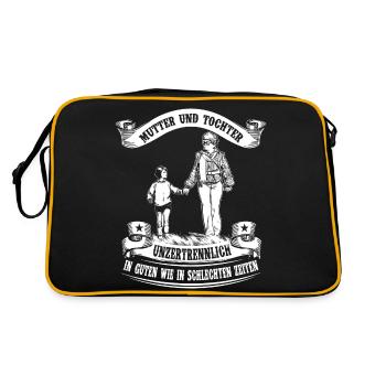 Mother and daughter - inseparable - Retro Bag - black/gold - Back