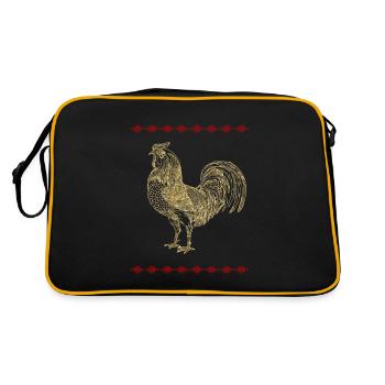 Coq d'or Henne Huhn - Sac Retro - noir/or - Dos