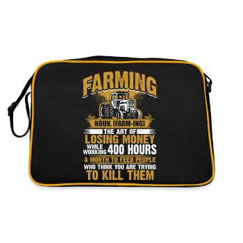 Farming - Farmer - Sac Retro - noir/or - Dos