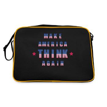 faire de l'Amérique détrompez - Sac Retro - noir/or - Dos