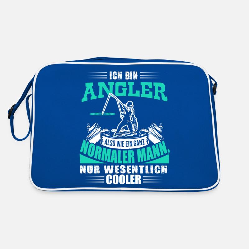 Ich bin Angler! Retro Tasche