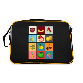 fruits - Retro Bag - black/gold - Back