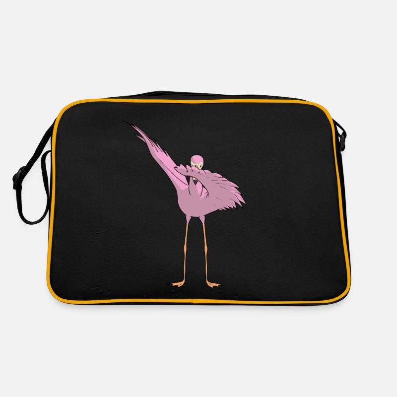 Dancing Flamingo - Flamenco Dabbing Dance Retro Bag