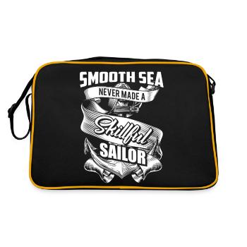 Smooth Sea - Skillful Sailor - EN - Retro Bag - black/gold - Back