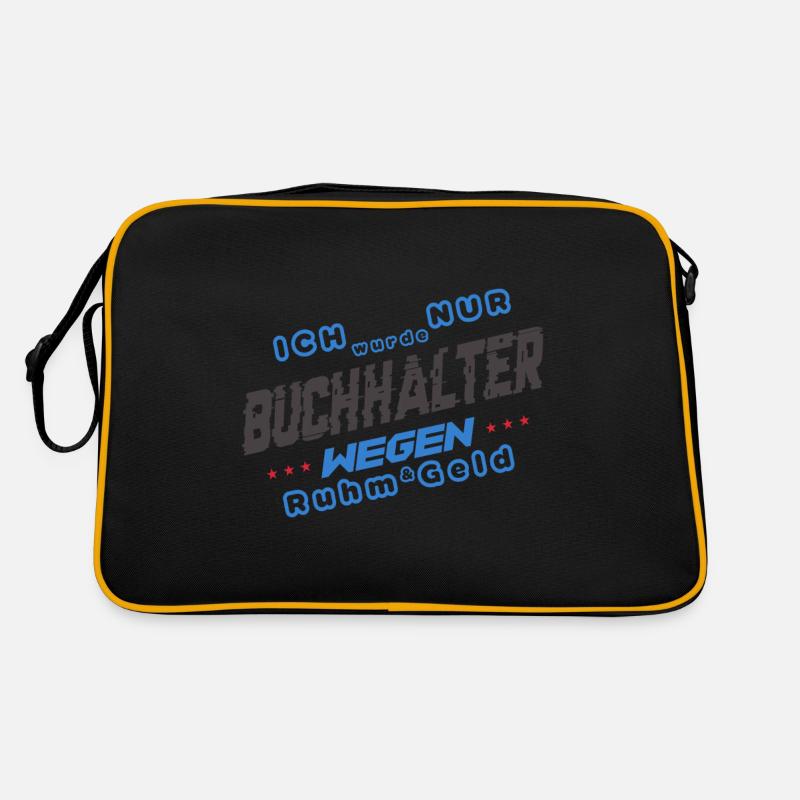 Ich wurde Buchhalter wegen Ruhm & Geld Retro Tasche