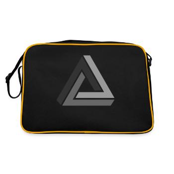 optical illusion - Retro Bag - black/gold - Back