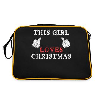 cette fille amour de Noël - Sac Retro - noir/or - Dos