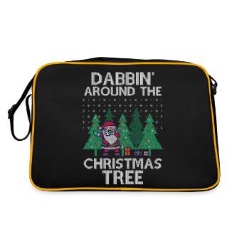 Dabbing Santa Dab Ugly Christmas Sweater - Retro Bag - black/gold - Back