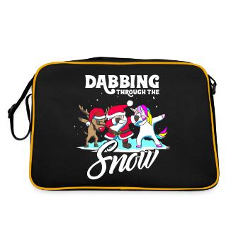 Cadeau de Noël avec Licorne Santa DAB Rennes - Sac Retro - noir/or - Dos