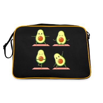 Avocado Yoga - Sac Retro - noir/or - Dos