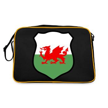 Wales - Retro Bag - black/gold - Back
