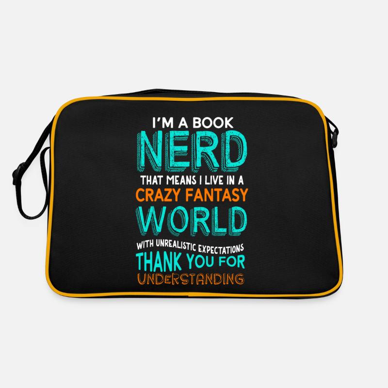 I'm a Book Nerd Tee Love Book gift Retro Tasche