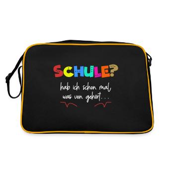 School I've heard before - Retro Bag - black/gold - Back