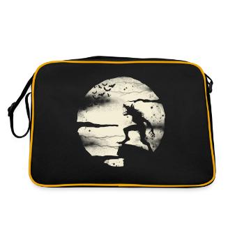 Werewolf With The Full Moon - Retro Bag - black/gold - Back