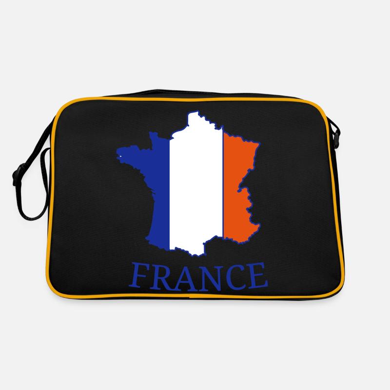 france - Retro Tasche - Schwarz/Gold