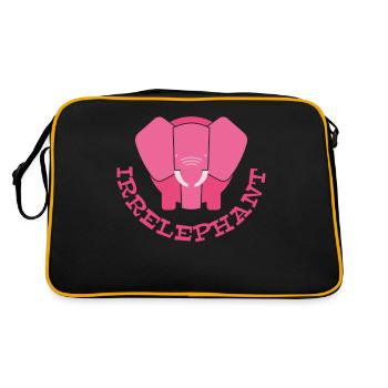 Irrelephant avec l'éléphant - Sac Retro - noir/or - Dos