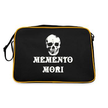 Memento Mori Crâne Crâne Gothique - Sac Retro - noir/or - Dos