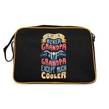 Motard papy - Sac Retro - noir/or - Dos