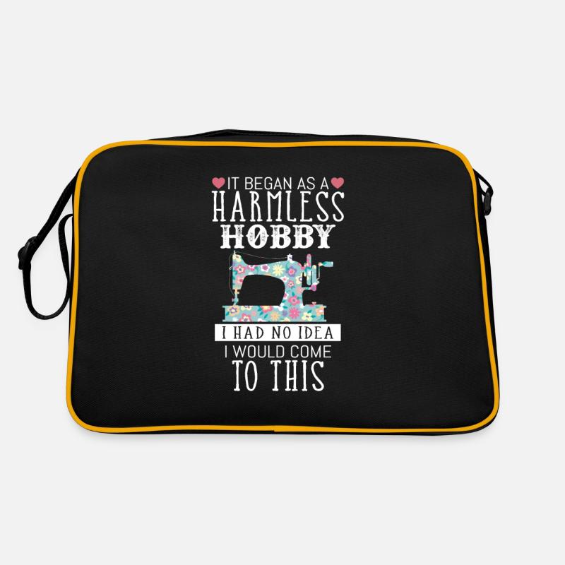 Tailor Sewer Fancywork Embroidering Perfect gift - Retro Bag - black/gold