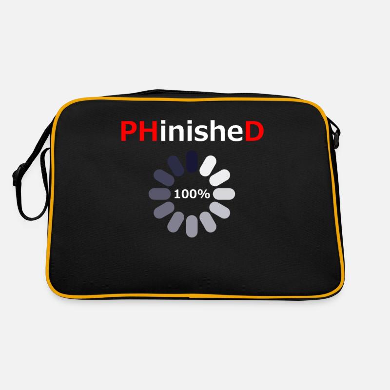 Doktorgraduierung wird geladen Retro Tasche