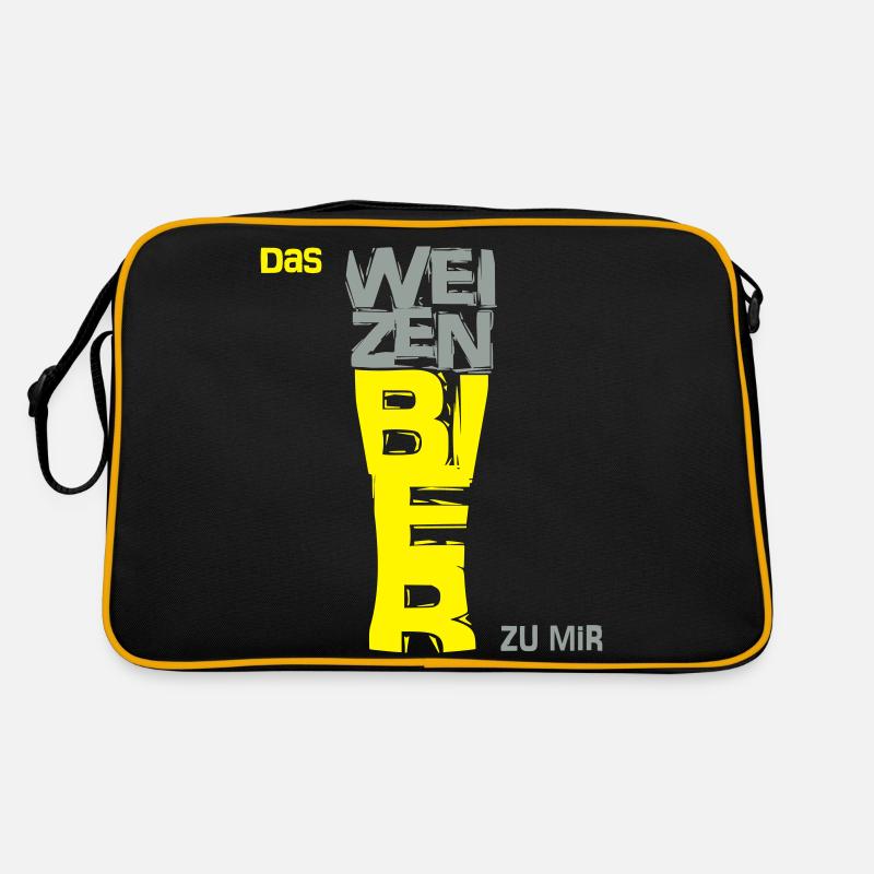 Weizenbier zu mir Retro Tasche