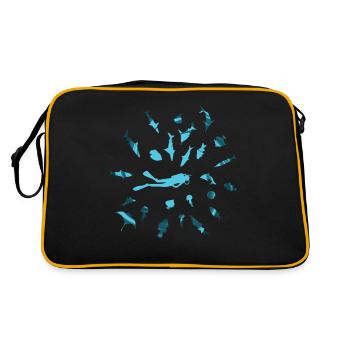 Plongée avec fish - Sac Retro - noir/or - Dos