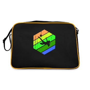 Footballeur Recul Footballeur Rétro - Sac Retro - noir/or - Dos