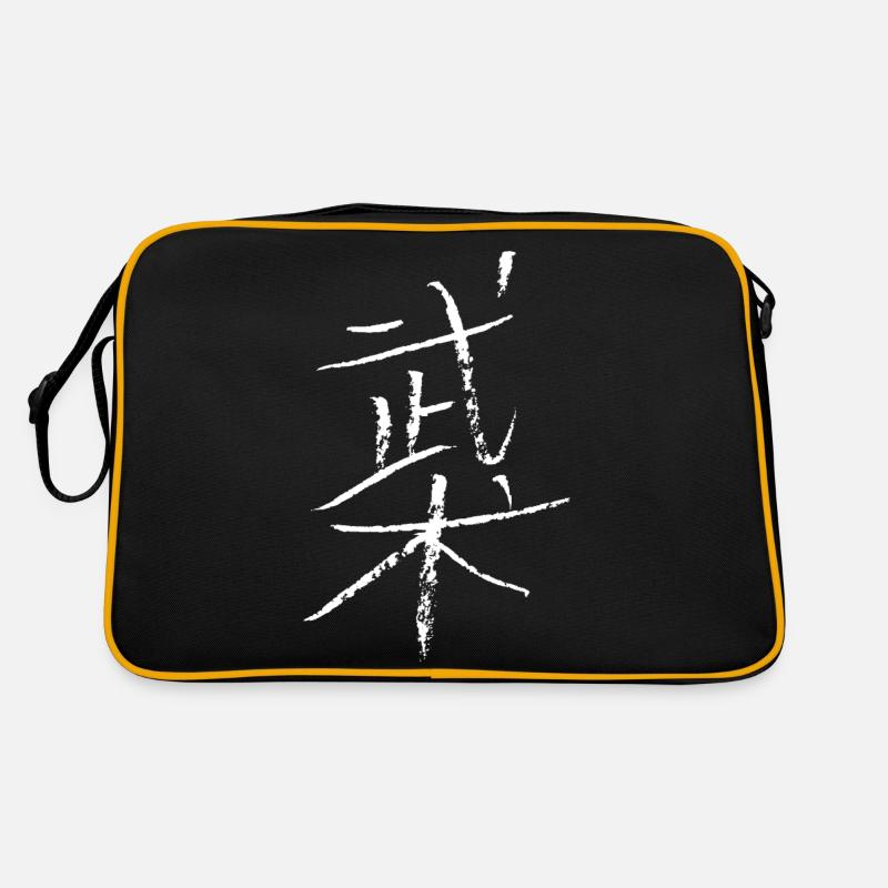 wushu (chinois) - Sac Retro - noir/or