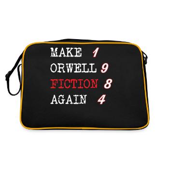 Make Orwell Fiction Again | 1984 - Sac Retro - noir/or - Dos