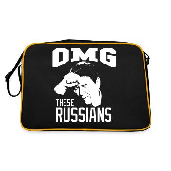 Oh My God, These Russians | Ronald Wilson Reagan - Retro Bag - black/gold - Back