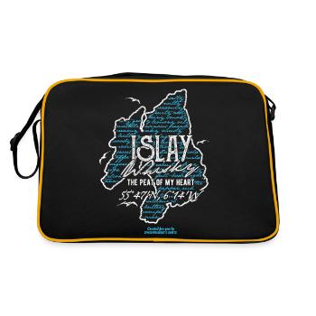 Whisky from Islay Peat Of My Heart - Retro Bag - black/gold - Back