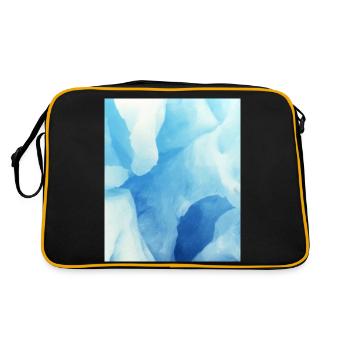 Gletscherhöhle - Retro Tasche - Schwarz/Gold - Hinten