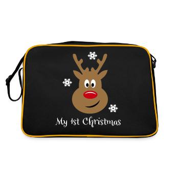 Mon premier noel - Sac Retro - noir/or - Dos