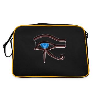 L’œil d’Horus Symbole Mythologie égyptienne - Sac Retro - noir/or - Dos