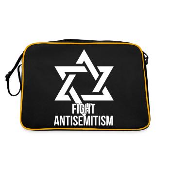 Lutter contre l'antisémitisme - Sac Retro - noir/or - Dos