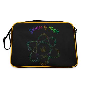 la science est la musique - Sac Retro - noir/or - Dos